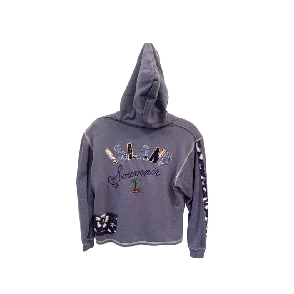 𝅺ISLAND Vacation Embellished Hoodie Size S - Picture 3 of 8